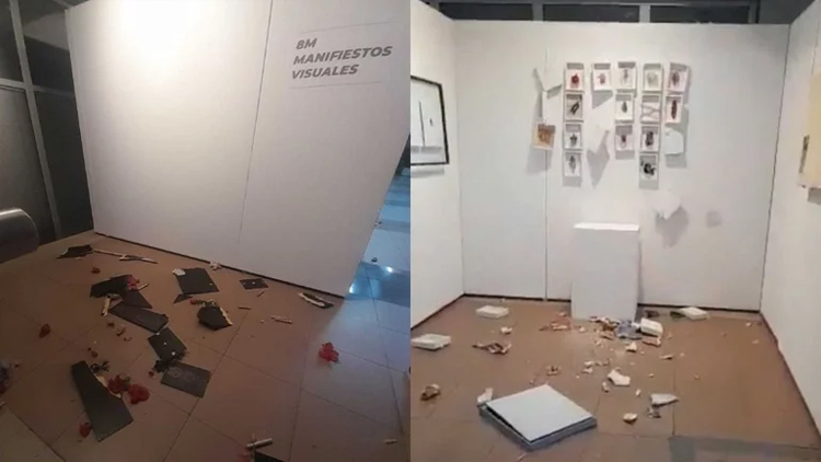 Mendoza: creyentes destruyeron una muestra de arte feminista que ofendió a la iglesia