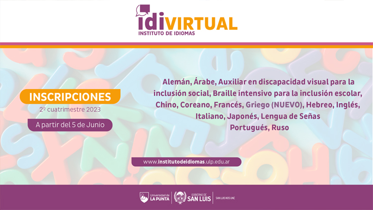 ULP: Abren las inscripciones para los cursos virtuales de idiomas