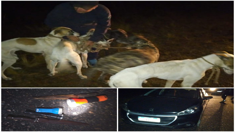 PAMPA DEL TAMBOREO: Secuestraron armas blancas a cazadores