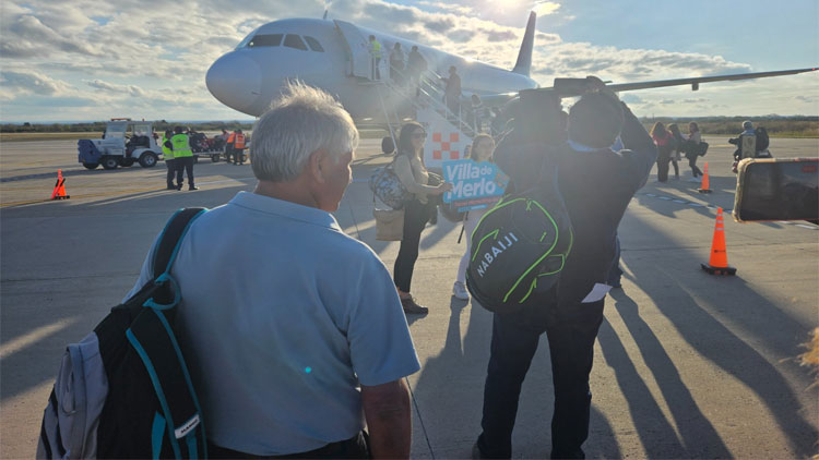 TRANSPORTE AÉREO: Nuevo récord de pasajeros en el Aeropuerto Internacional Valle del Conlara durante julio 2023