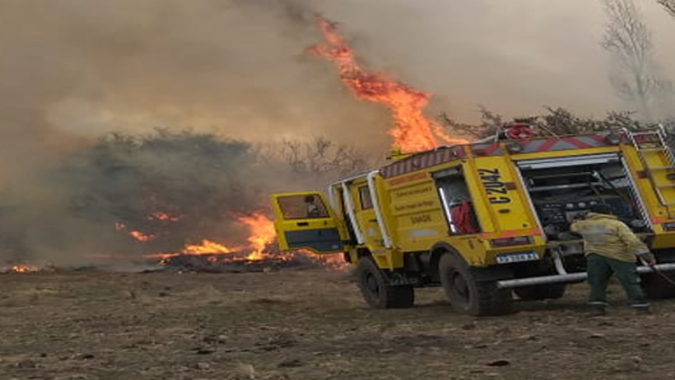 LAS CHACRAS: Bomberos sofocaron el incendio en un campo