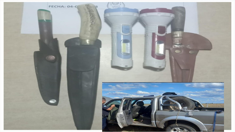 ALTO PELADO: Cazadores furtivos fueron sorprendidos