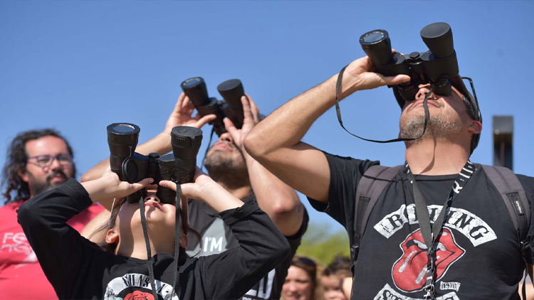 ULP: El PALP organizó experiencias para que toda la familia disfrutara del eclipse solar