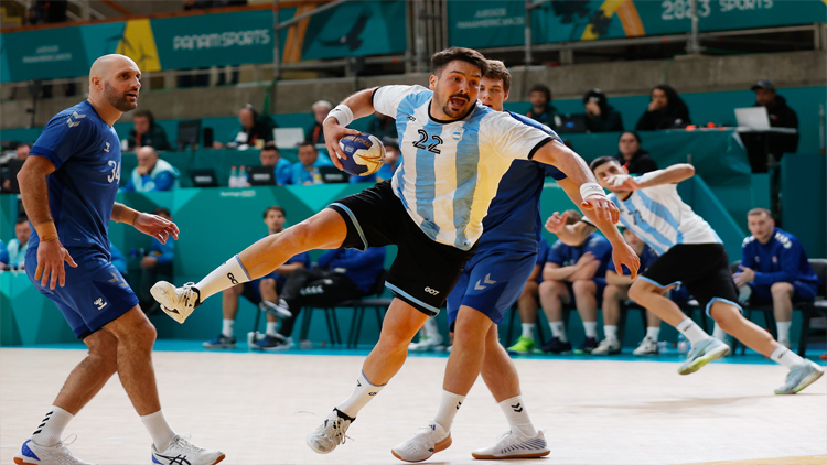SANTIAGO 2023: La Selección Argentina de handball masculino comenzó los Panamericanos con una victoria