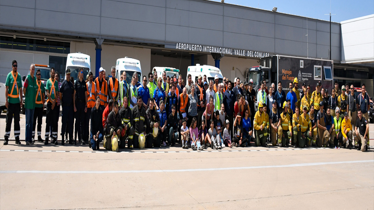 SEGURIDAD AÉREA: Éxito en el Simulacro de Accidente Aéreo en el Aeropuerto Internacional de Valle del Conlara