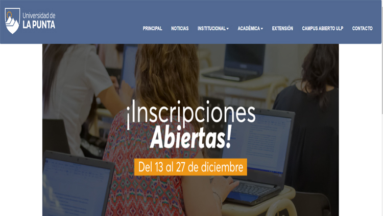 EDUCACIÓN: Abrieron las inscripciones para las carreras que la ULP dicta en San Luis