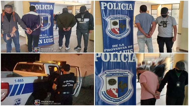SAN LUIS: Detuvieron a cuatro hombres en diferentes procedimientos