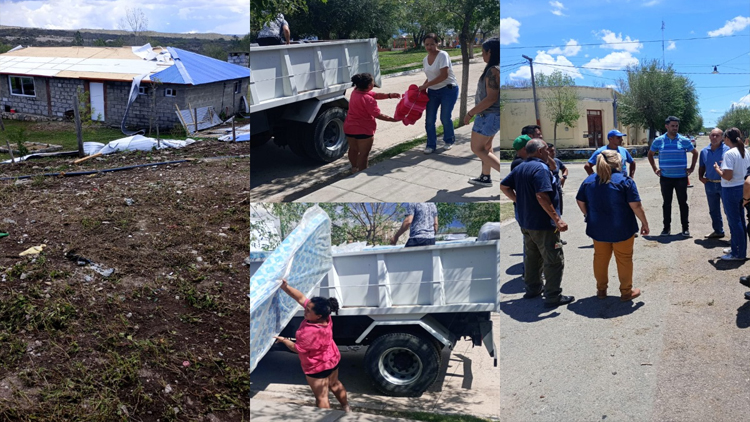 PASO GRANDE: Desarrollo Humano llevó colchones, frazadas y chapas a los damnificados