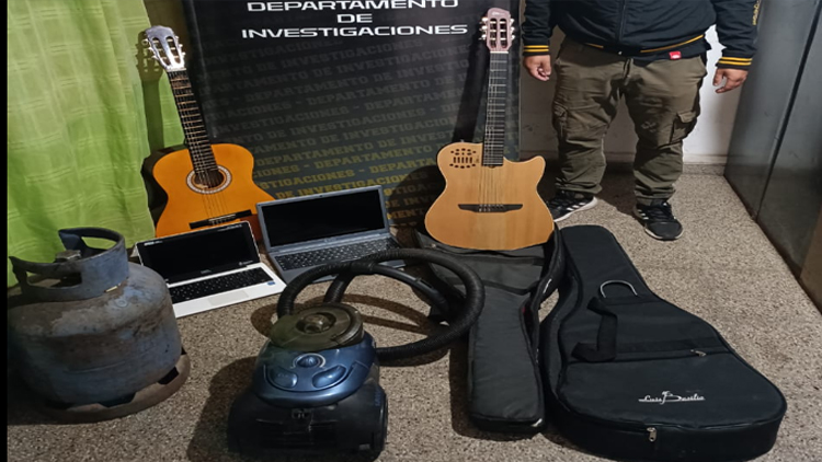 VILLA MERCEDES: La Policía recuperó elementos que habían sido robados de una vivienda.