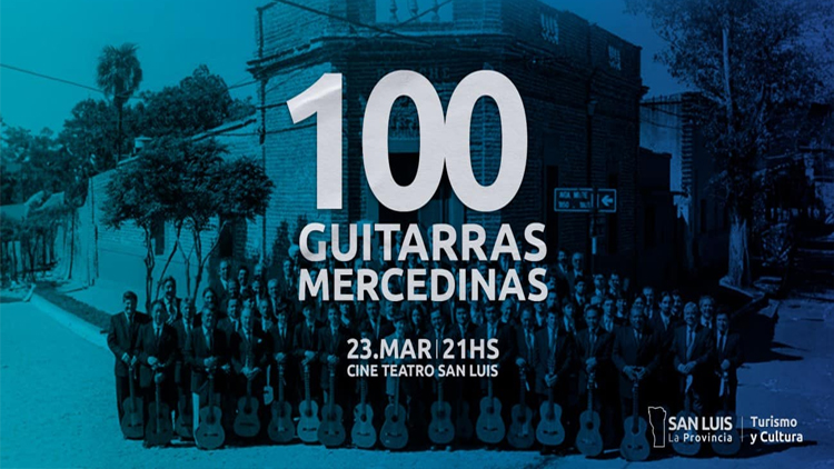 SAN LUIS: ‘Las 100 Guitarras Mercedinas’ celebran sus 24 años en el Cine Teatro San Luis