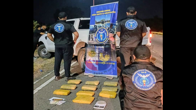 SAN LUIS: La Policía secuestró droga valuada en más de 100 millones de pesos.
