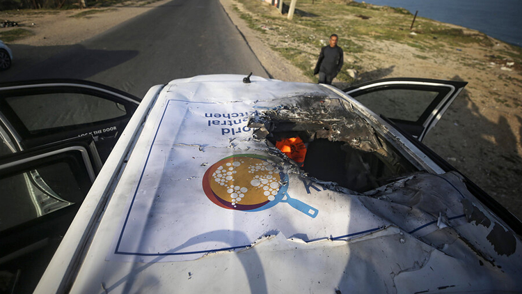 GAZA: Israel mató a 7 integrantes de una ONG que reparte comida