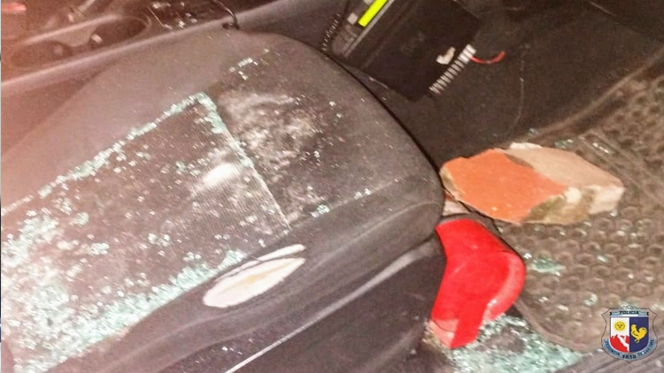 VILLA MERCEDES: un hombre causó daños a un móvil policial y fue detenido