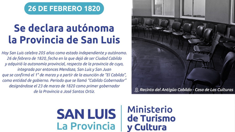 INSTITUCIONALES: Se cumplen 205 años de la declaración de la autonomía provincial