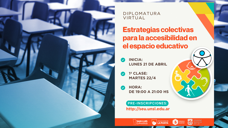 INCLUSIÓN: Dictarán una diplomatura virtual sobre accesibilidad en el espacio educativo