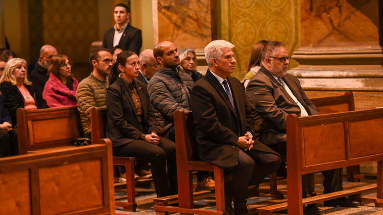 SAN LUIS: El Gobernador participó de una misa en la Iglesia Catedral