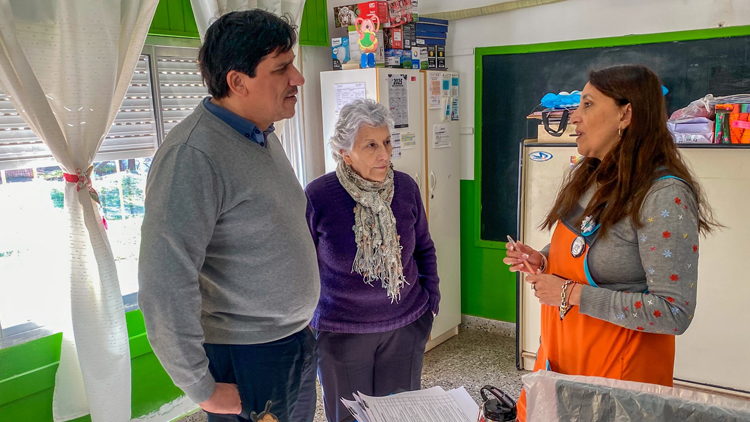 INCLUSIÓN: El equipo de la secretaría de Personas con Discapacidad visitó dos escuelas de Buena Esperanza