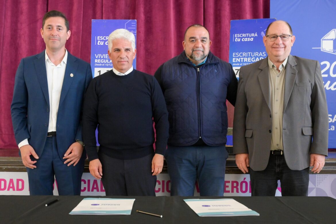 La Provincia y el Municipio construirán casas para 100 familias de Villa Mercedes