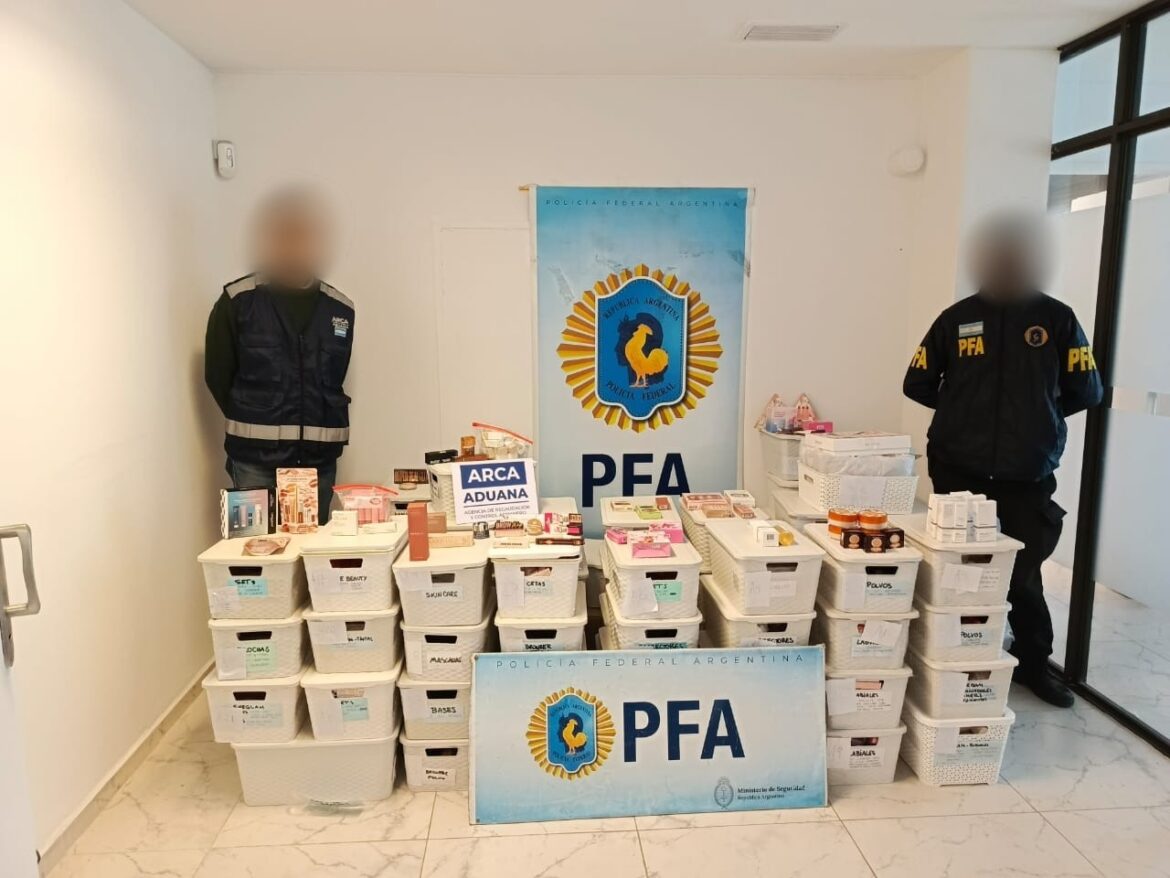 Golpe al contrabando: secuestraron cosméticos valuados en $140 millones